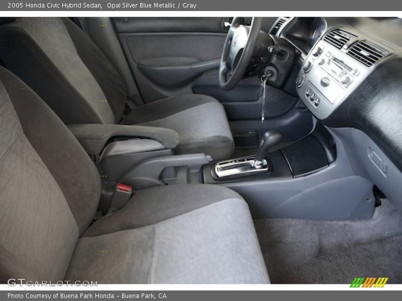 Opal Silver Blue Metallic / Gray 2005 Honda Civic Hybrid Sedan