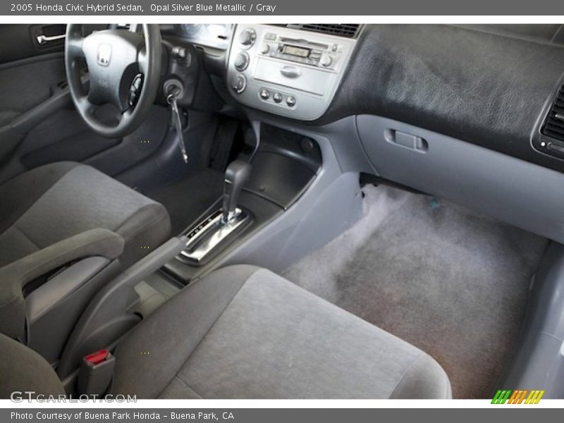 Opal Silver Blue Metallic / Gray 2005 Honda Civic Hybrid Sedan