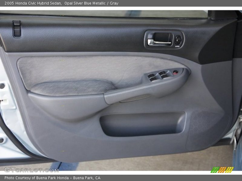 Opal Silver Blue Metallic / Gray 2005 Honda Civic Hybrid Sedan