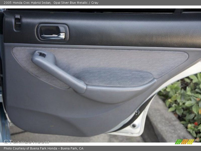 Opal Silver Blue Metallic / Gray 2005 Honda Civic Hybrid Sedan