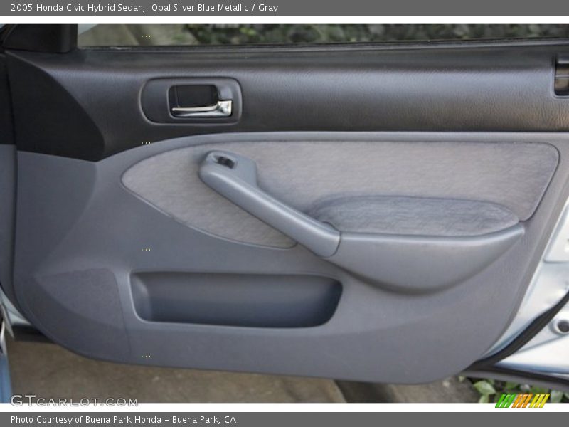 Opal Silver Blue Metallic / Gray 2005 Honda Civic Hybrid Sedan