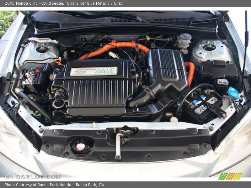 Opal Silver Blue Metallic / Gray 2005 Honda Civic Hybrid Sedan