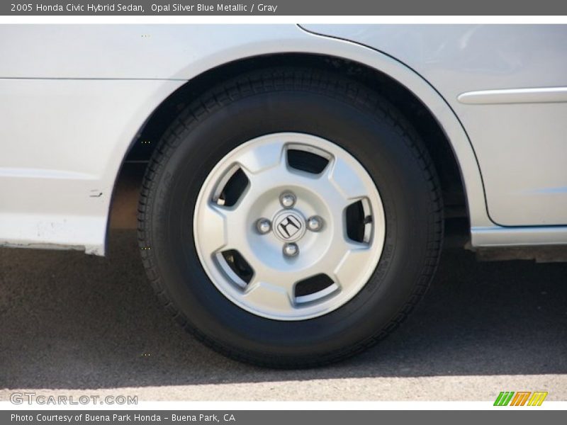 Opal Silver Blue Metallic / Gray 2005 Honda Civic Hybrid Sedan