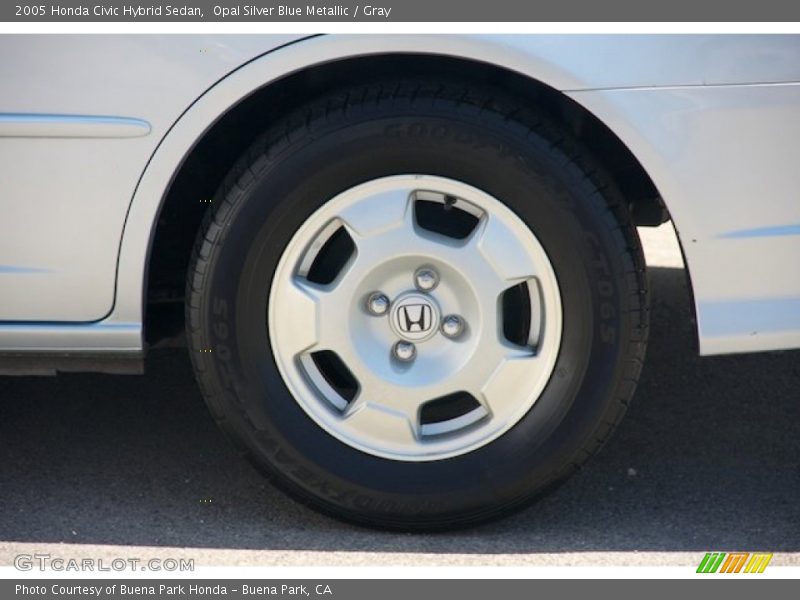 Opal Silver Blue Metallic / Gray 2005 Honda Civic Hybrid Sedan
