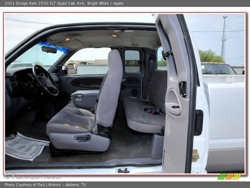 Bright White / Agate 2001 Dodge Ram 2500 SLT Quad Cab 4x4