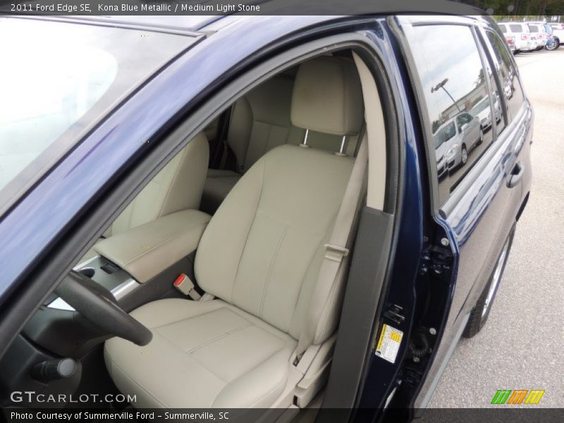 Kona Blue Metallic / Medium Light Stone 2011 Ford Edge SE