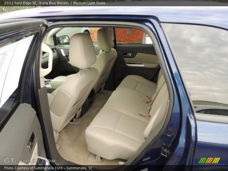Kona Blue Metallic / Medium Light Stone 2011 Ford Edge SE