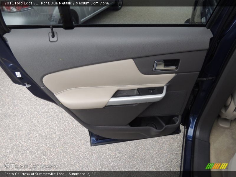 Kona Blue Metallic / Medium Light Stone 2011 Ford Edge SE