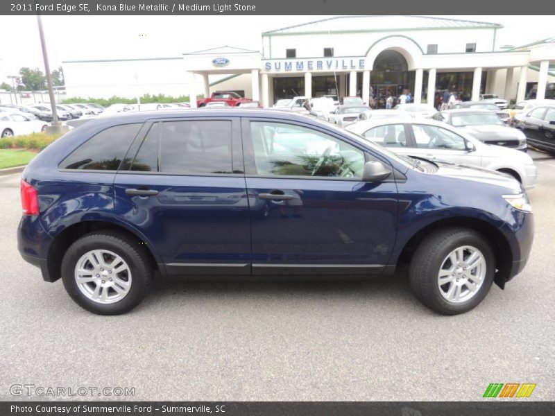 Kona Blue Metallic / Medium Light Stone 2011 Ford Edge SE