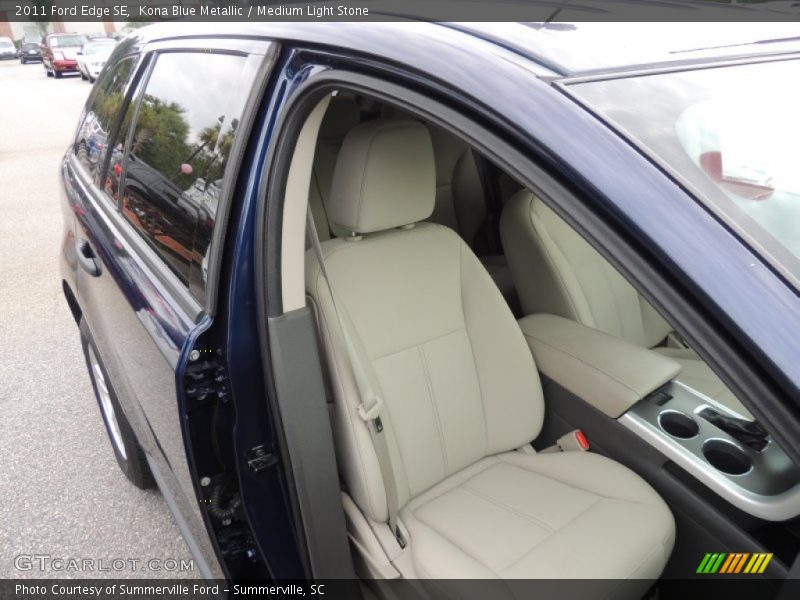 Kona Blue Metallic / Medium Light Stone 2011 Ford Edge SE