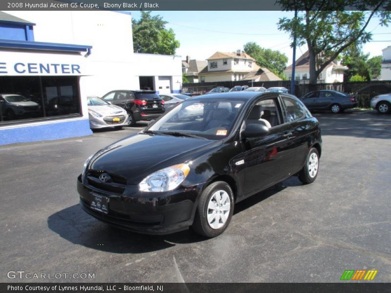 Ebony Black / Black 2008 Hyundai Accent GS Coupe