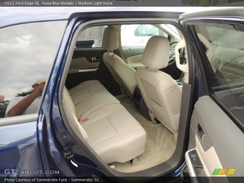 Kona Blue Metallic / Medium Light Stone 2011 Ford Edge SE
