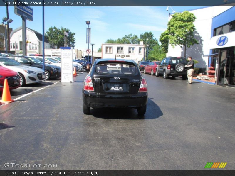Ebony Black / Black 2008 Hyundai Accent GS Coupe