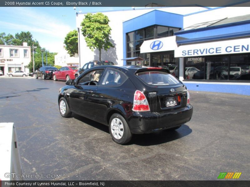 Ebony Black / Black 2008 Hyundai Accent GS Coupe