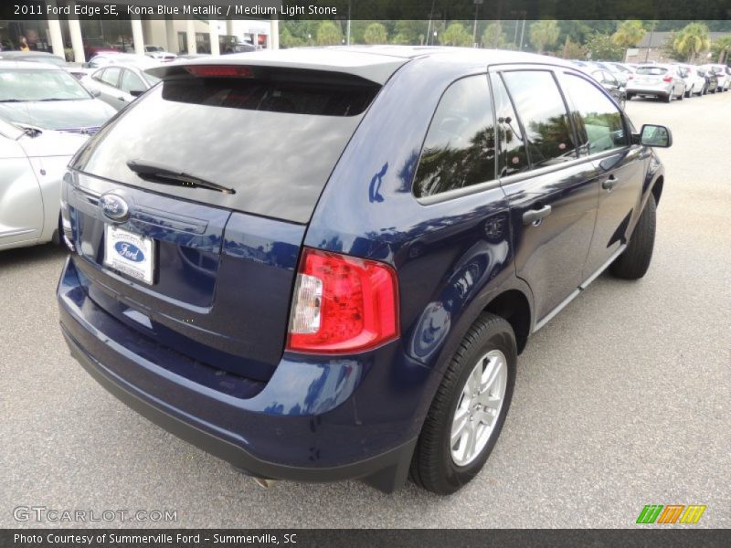 Kona Blue Metallic / Medium Light Stone 2011 Ford Edge SE