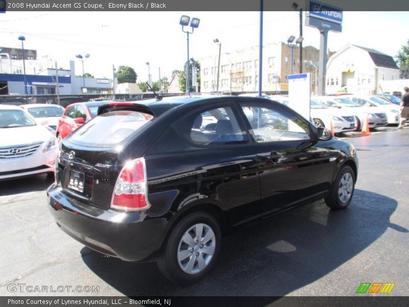 Ebony Black / Black 2008 Hyundai Accent GS Coupe