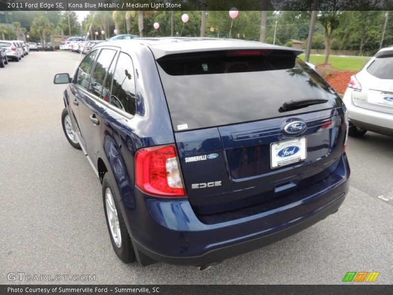 Kona Blue Metallic / Medium Light Stone 2011 Ford Edge SE