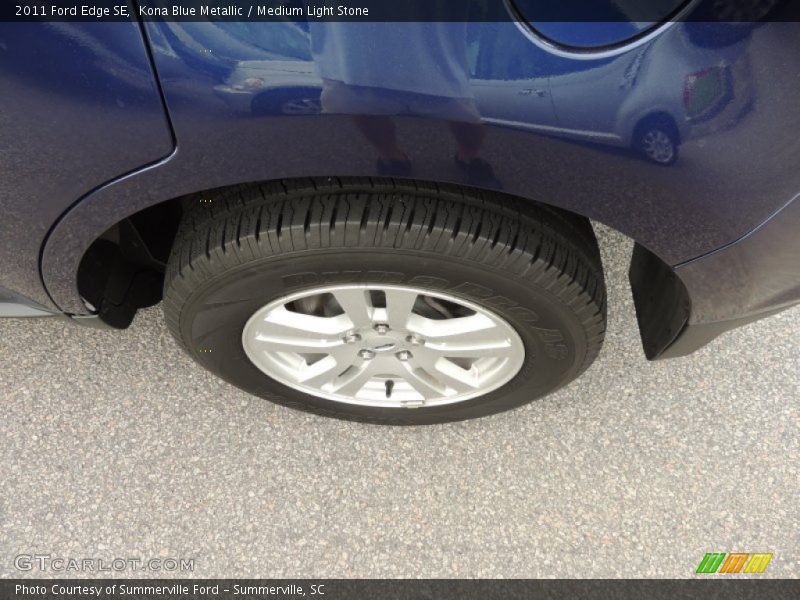 Kona Blue Metallic / Medium Light Stone 2011 Ford Edge SE