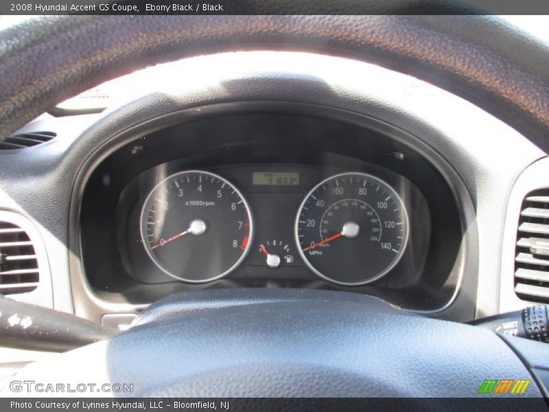 Ebony Black / Black 2008 Hyundai Accent GS Coupe