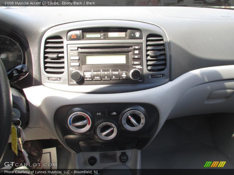 Ebony Black / Black 2008 Hyundai Accent GS Coupe