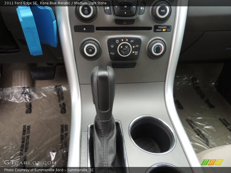 Kona Blue Metallic / Medium Light Stone 2011 Ford Edge SE