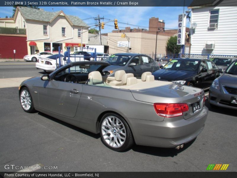 Platinum Bronze Metallic / Cream Beige 2007 BMW 3 Series 328i Convertible