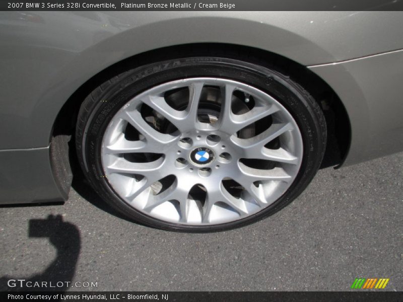 Platinum Bronze Metallic / Cream Beige 2007 BMW 3 Series 328i Convertible