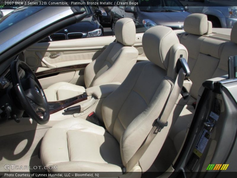 Platinum Bronze Metallic / Cream Beige 2007 BMW 3 Series 328i Convertible