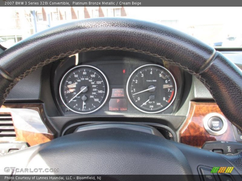 Platinum Bronze Metallic / Cream Beige 2007 BMW 3 Series 328i Convertible