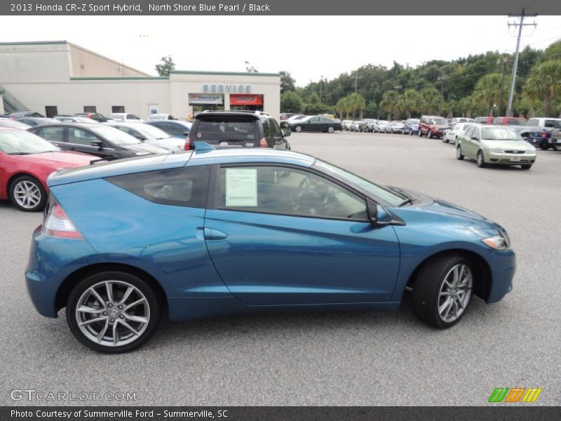 North Shore Blue Pearl / Black 2013 Honda CR-Z Sport Hybrid
