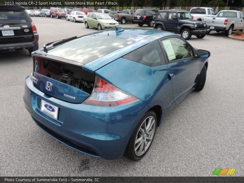 North Shore Blue Pearl / Black 2013 Honda CR-Z Sport Hybrid