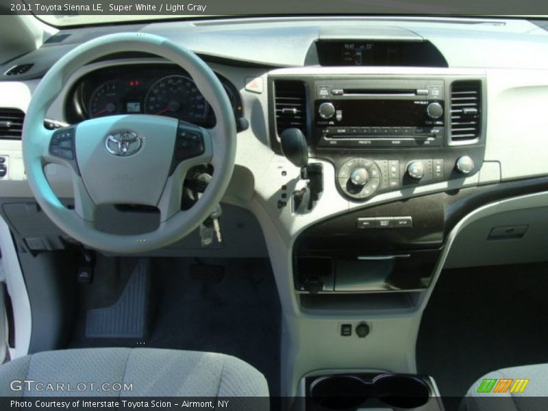 Super White / Light Gray 2011 Toyota Sienna LE