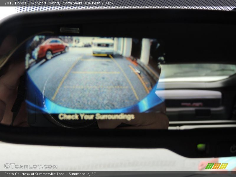 North Shore Blue Pearl / Black 2013 Honda CR-Z Sport Hybrid