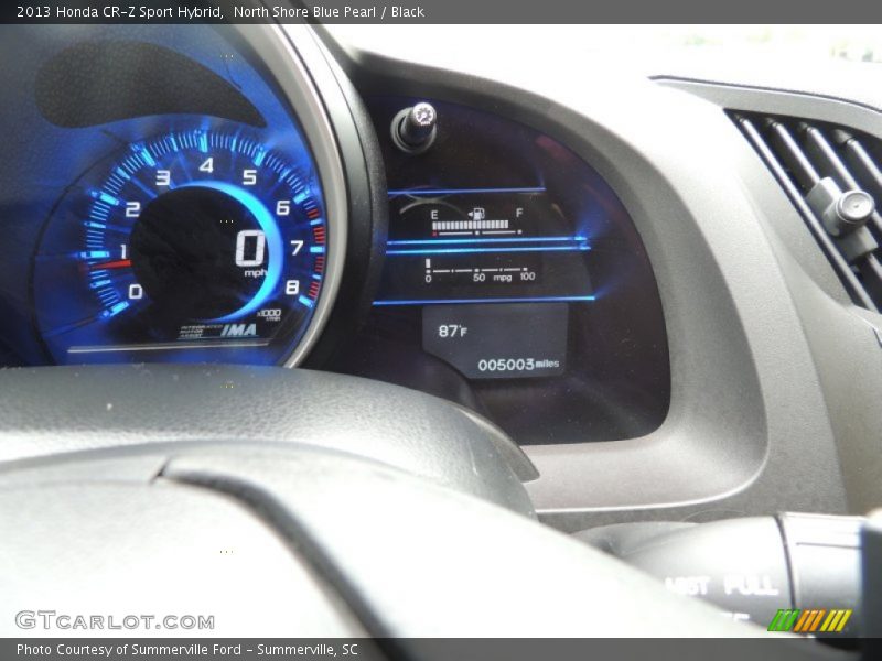 North Shore Blue Pearl / Black 2013 Honda CR-Z Sport Hybrid