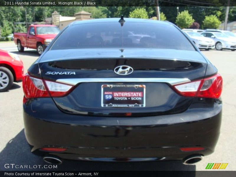 Midnight Black / Black 2011 Hyundai Sonata Limited