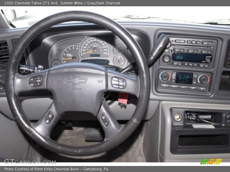 Summit White / Gray/Dark Charcoal 2003 Chevrolet Tahoe Z71 4x4