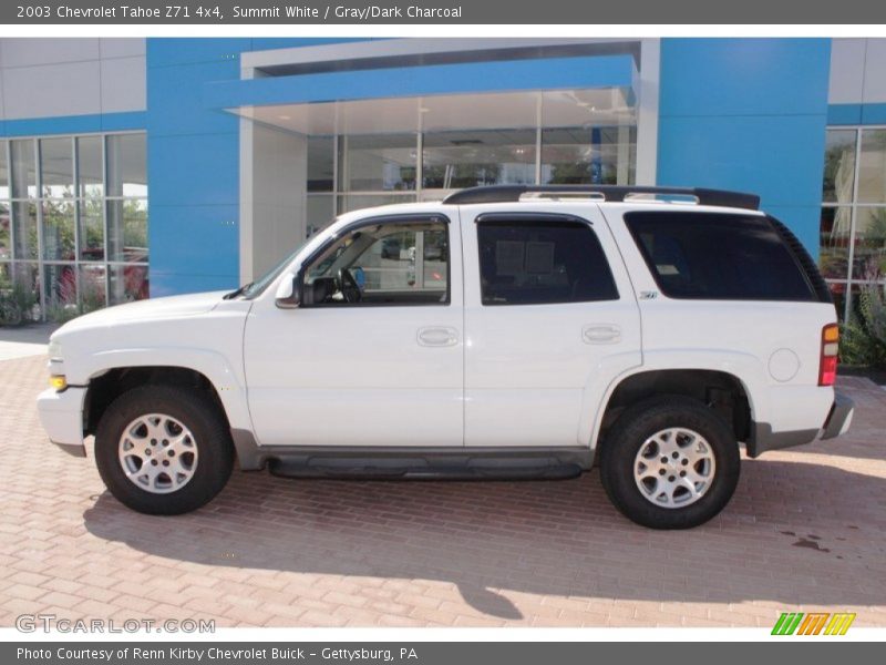 Summit White / Gray/Dark Charcoal 2003 Chevrolet Tahoe Z71 4x4