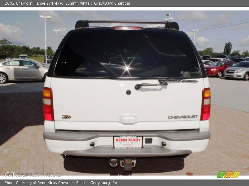 Summit White / Gray/Dark Charcoal 2003 Chevrolet Tahoe Z71 4x4