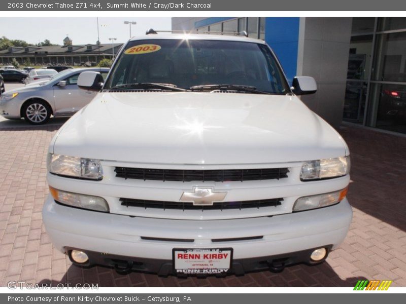 Summit White / Gray/Dark Charcoal 2003 Chevrolet Tahoe Z71 4x4