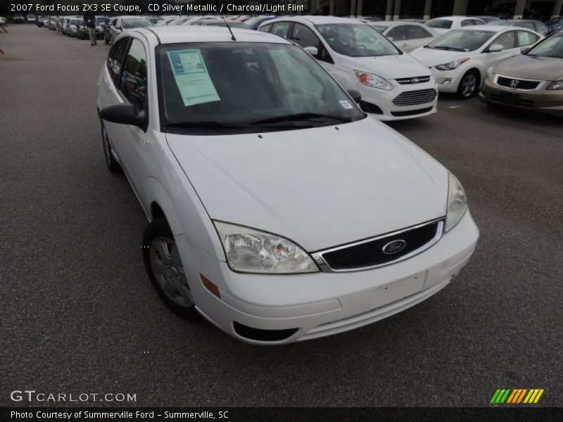 CD Silver Metallic / Charcoal/Light Flint 2007 Ford Focus ZX3 SE Coupe