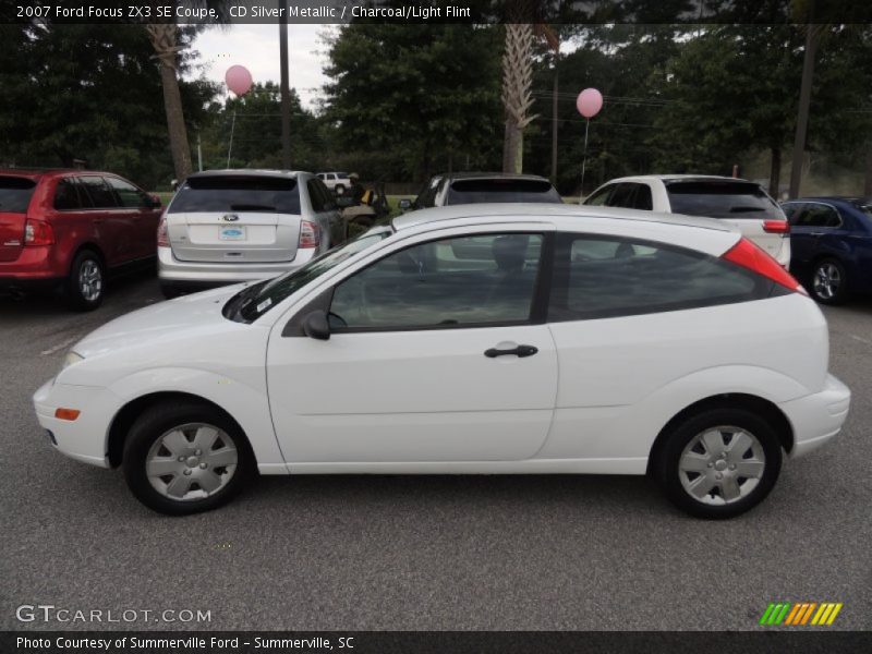 CD Silver Metallic / Charcoal/Light Flint 2007 Ford Focus ZX3 SE Coupe