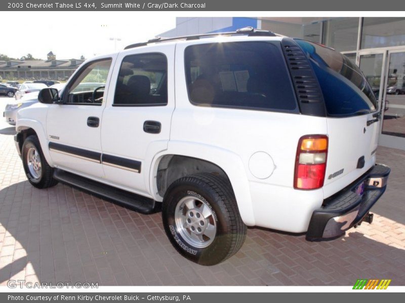 Summit White / Gray/Dark Charcoal 2003 Chevrolet Tahoe LS 4x4