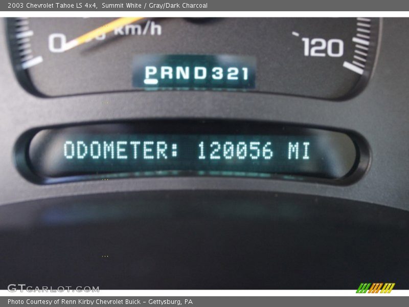Summit White / Gray/Dark Charcoal 2003 Chevrolet Tahoe LS 4x4