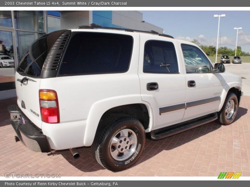 Summit White / Gray/Dark Charcoal 2003 Chevrolet Tahoe LS 4x4