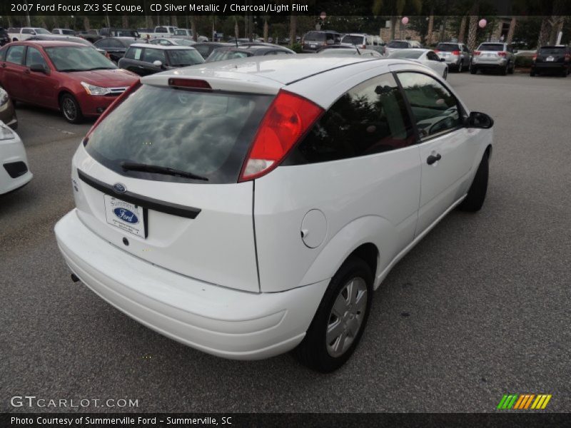 CD Silver Metallic / Charcoal/Light Flint 2007 Ford Focus ZX3 SE Coupe