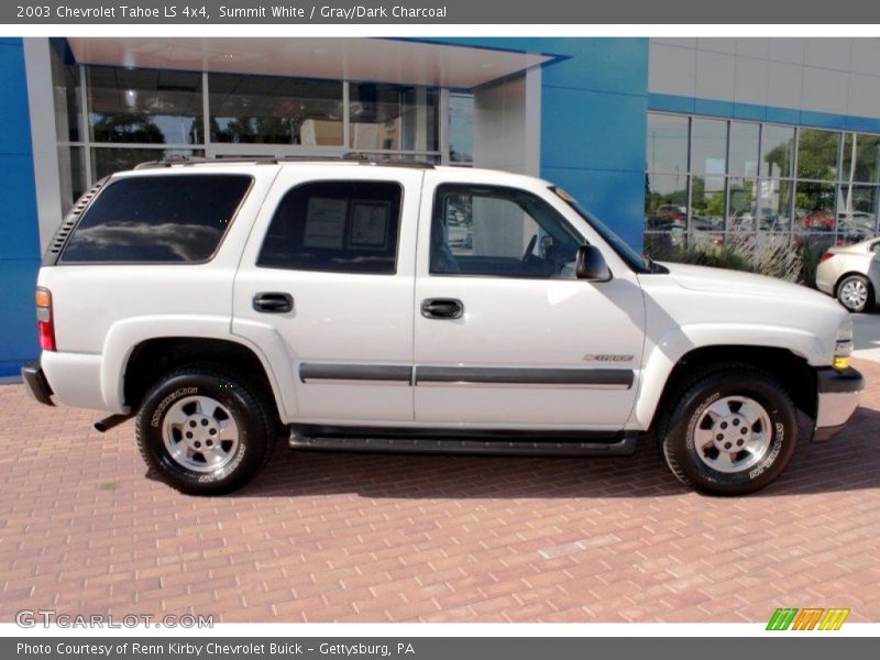 Summit White / Gray/Dark Charcoal 2003 Chevrolet Tahoe LS 4x4