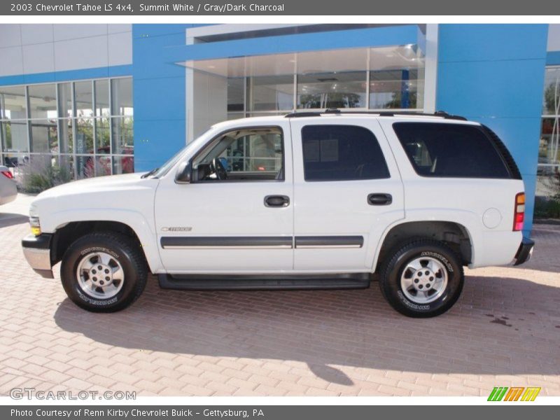 Summit White / Gray/Dark Charcoal 2003 Chevrolet Tahoe LS 4x4