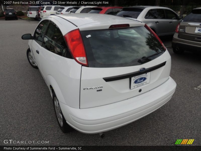 CD Silver Metallic / Charcoal/Light Flint 2007 Ford Focus ZX3 SE Coupe