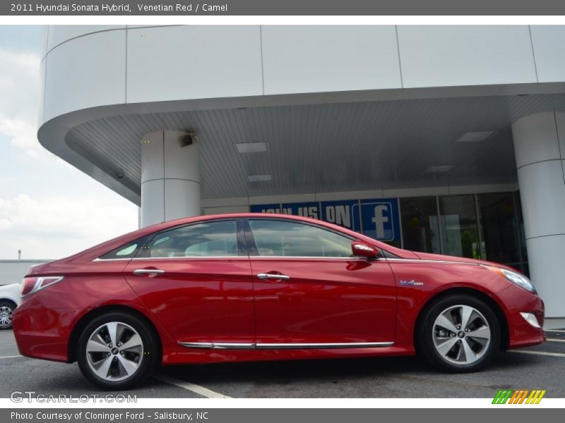 Venetian Red / Camel 2011 Hyundai Sonata Hybrid