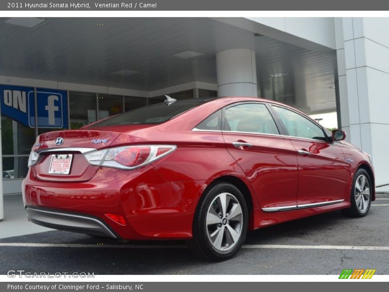 Venetian Red / Camel 2011 Hyundai Sonata Hybrid